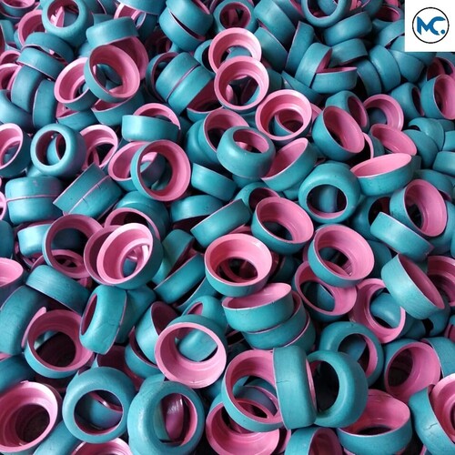 Hand Pump Leather Washer - Color: Blues