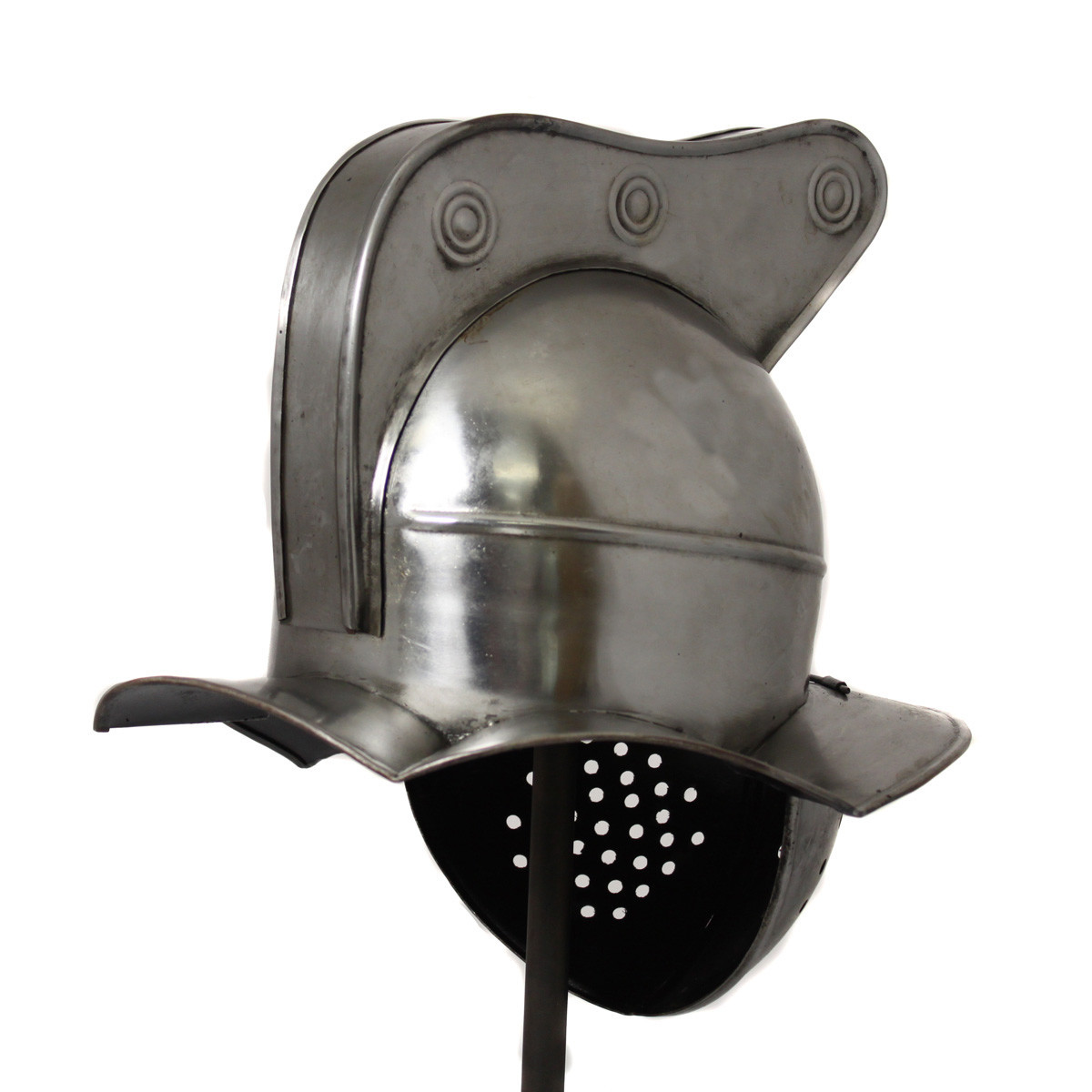 Roman Gladiator Fighter Helmet - Movie Gladiator Armor Helmet Length: 10 Inch (In)