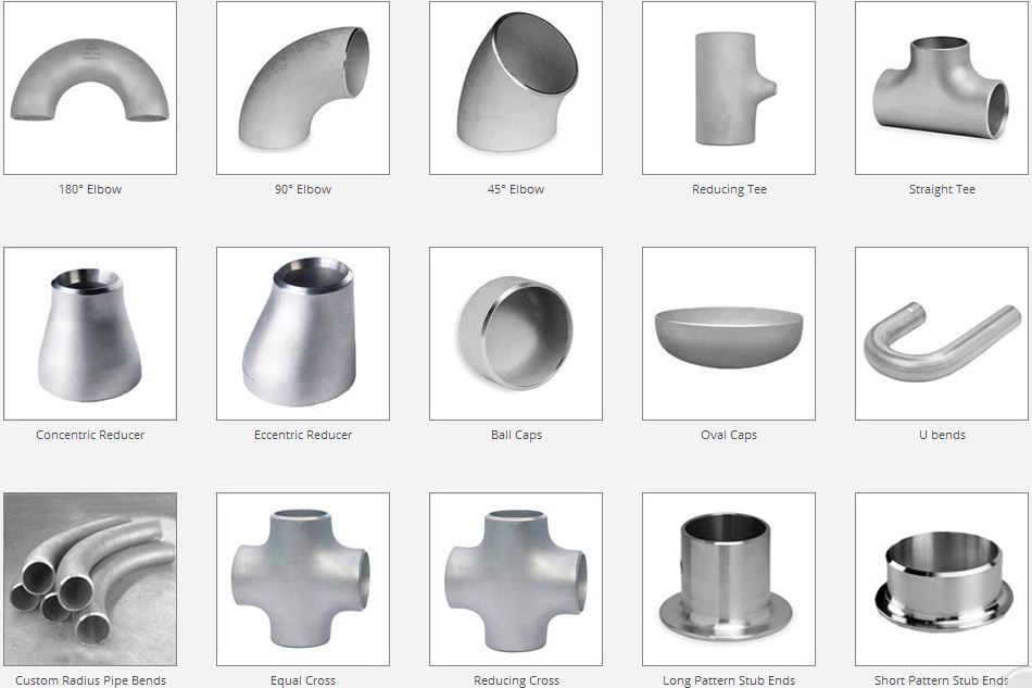 Stainless Steel Buttweld Fittings - Seamless & Welded Elbows, Tees, Reducers, Caps, And Bends In Sizes 15 Nb To 1200 Nb, Silver, Warranty Included