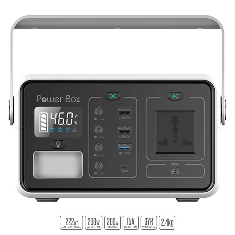 White Sarrvad Solar Portable Generator St-200