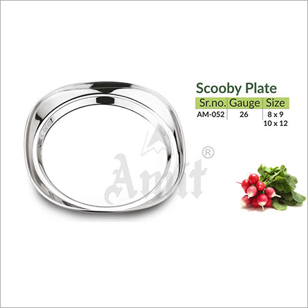 Scooby Plate - Color: Silver