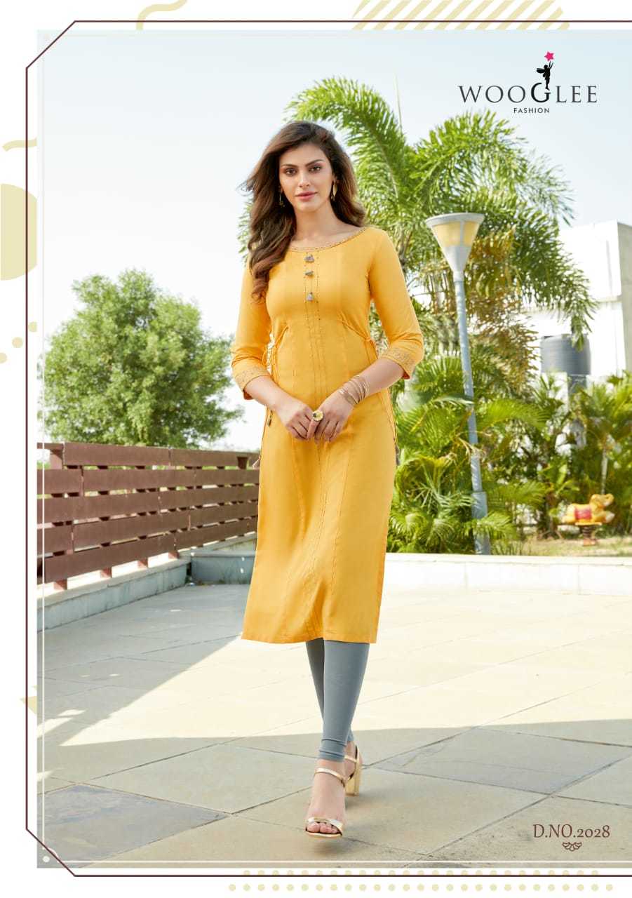 Barbella Vol 4 Heavy Rayon Embroidery & Handwork Kurtis - Heavy Rayon, Sizes M(38)-xxxl(46), 3/4 Sleeve, Embroidered Pattern, Quick Dry, Suitable For All Seasons, Casual & Formal Wear