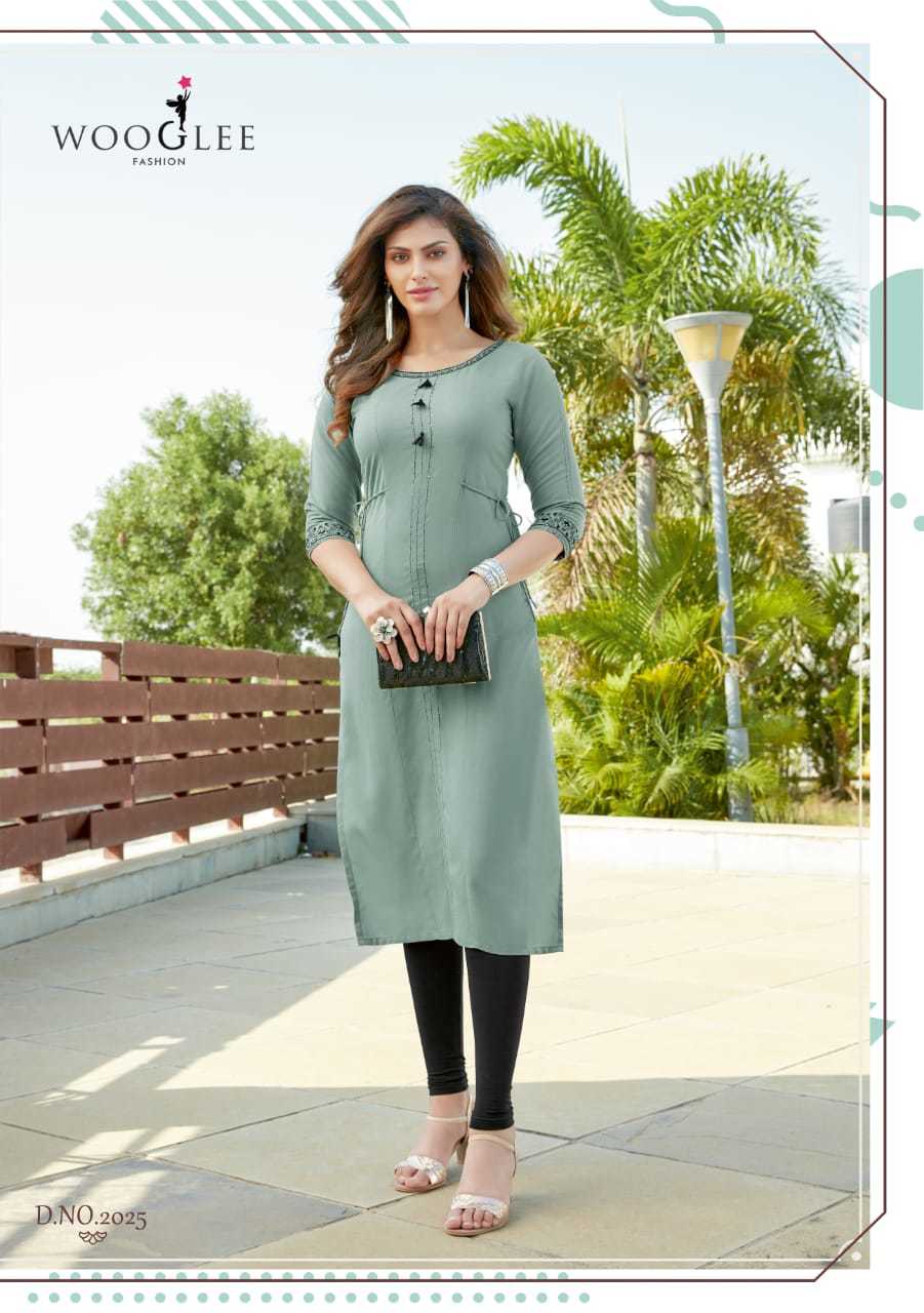 Barbella Vol 4 Heavy Rayon Embroidery & Handwork Kurtis - Heavy Rayon, Sizes M(38)-xxxl(46), 3/4 Sleeve, Embroidered Pattern, Quick Dry, Suitable For All Seasons, Casual & Formal Wear