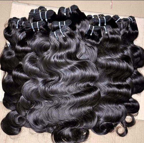 Natural Long Wavy Human Hair Extensions - 100% Remy Indian Hair, 203.2 - 1016 Mm Length, Black & Blonde Colors | 2-year Warranty, 100g Weight, Premium Quality