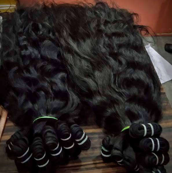 Natural Long Wavy Human Hair Extensions - 100% Remy Indian Hair, 203.2 - 1016 Mm Length, Black & Blonde Colors | 2-year Warranty, 100g Weight, Premium Quality