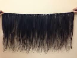 Black Machine Weft Straight Virgin Indian Human Hair Extensions