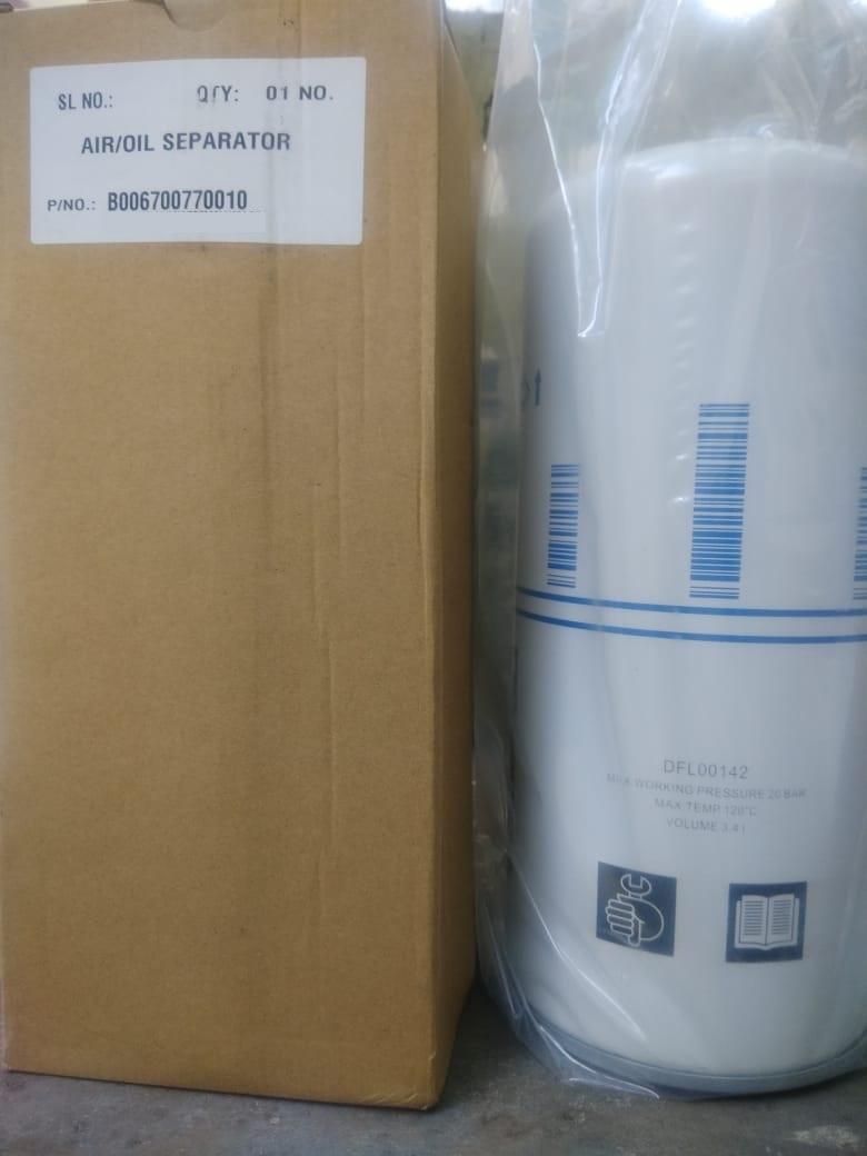 Lubricated Elgi Compressor Oil Separator - Part No. B006700770010