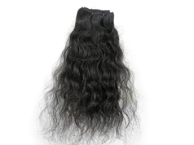 Good Quality Pure Black Virgin Indian Human Hair Extensions Length: 8 - 40 Inch (In)