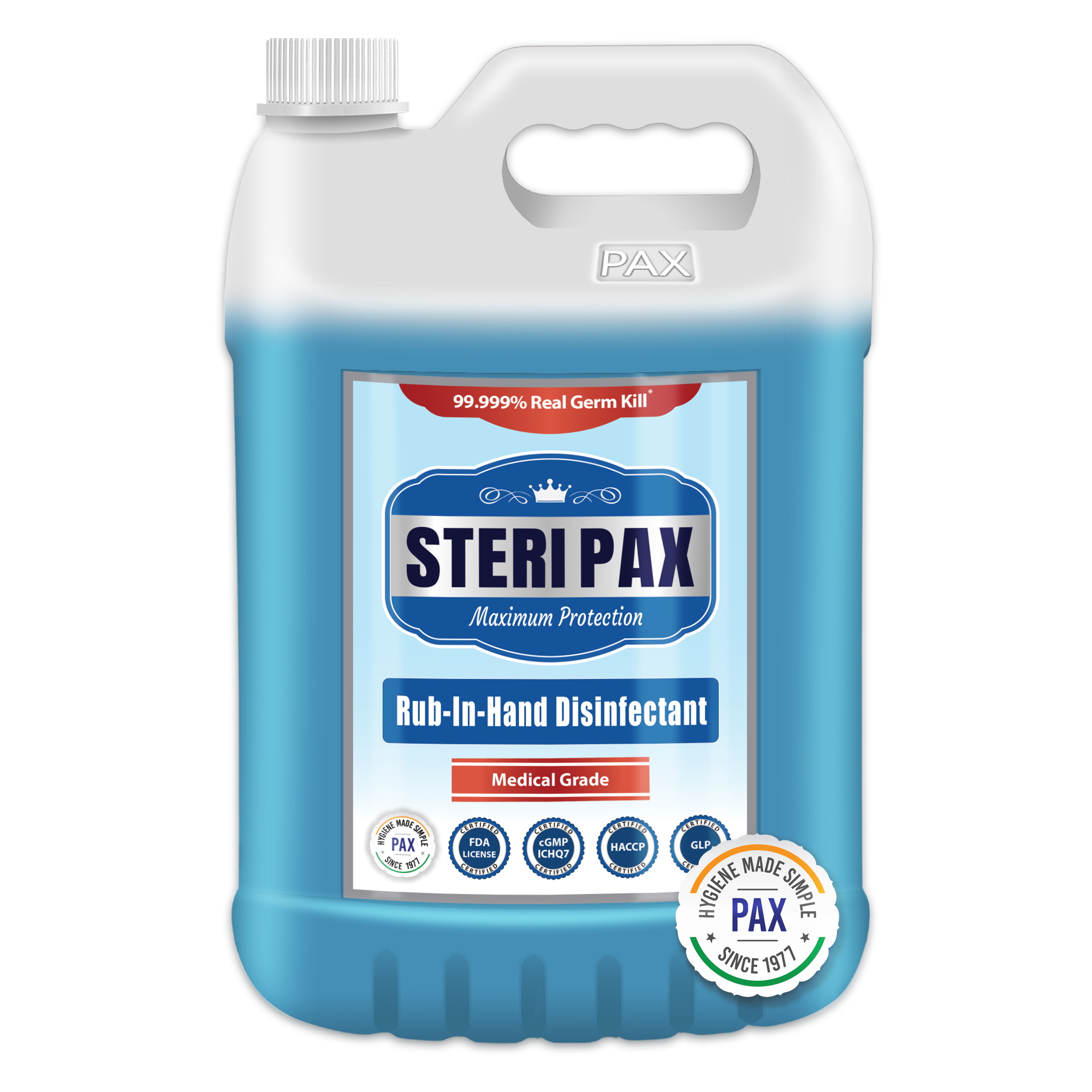 Steripax Maximum Protection Medical Grade Rub In Hand Disinfectant Age Group: Suitable For All Ages