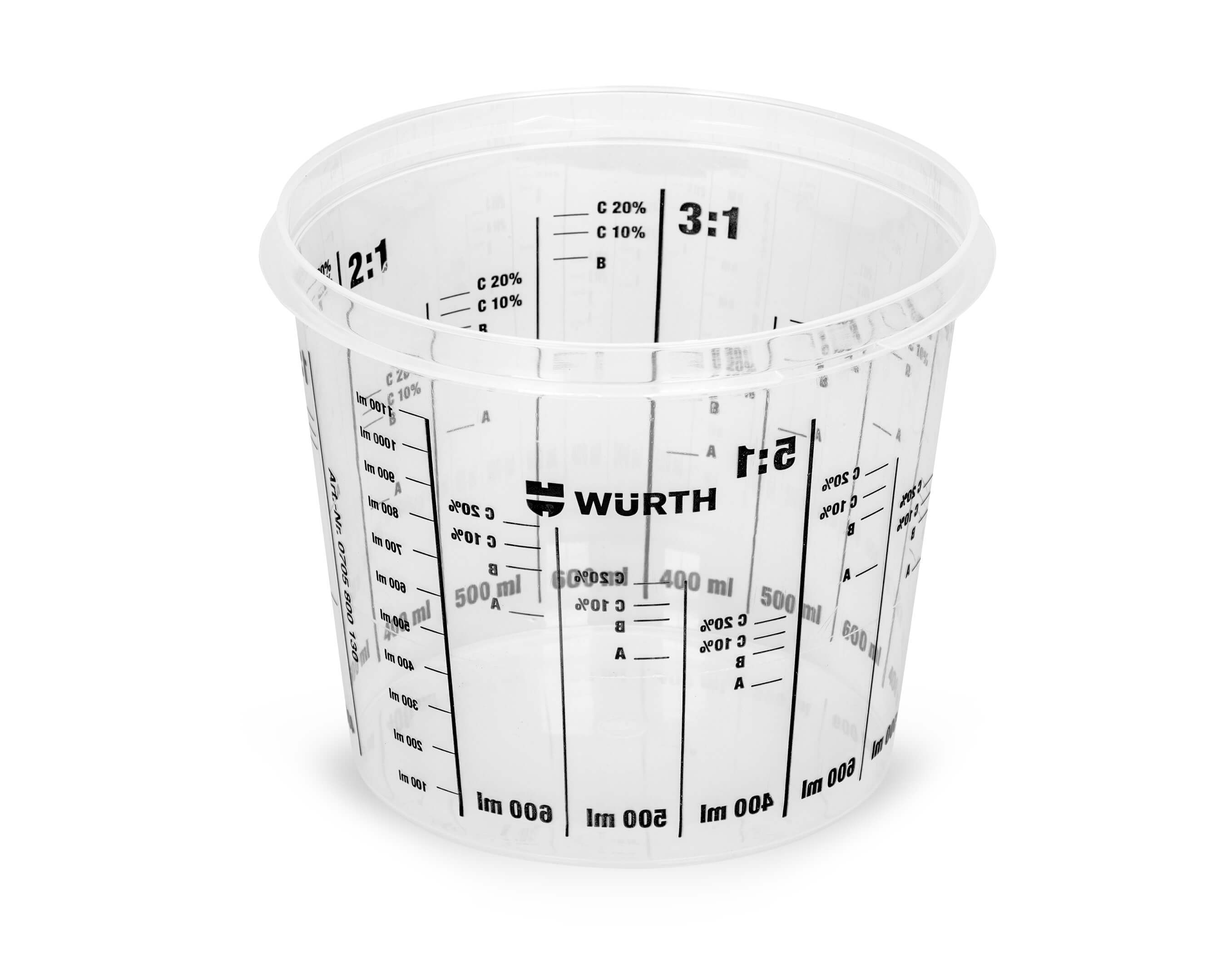 Paint Mixing Cup Hardness: Rigid
