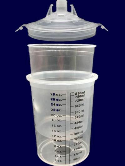 Spray Mixing Cup Hardness: Rigid