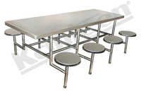  औद्योगिक डाइनिंग टेबल - 8 सीटें