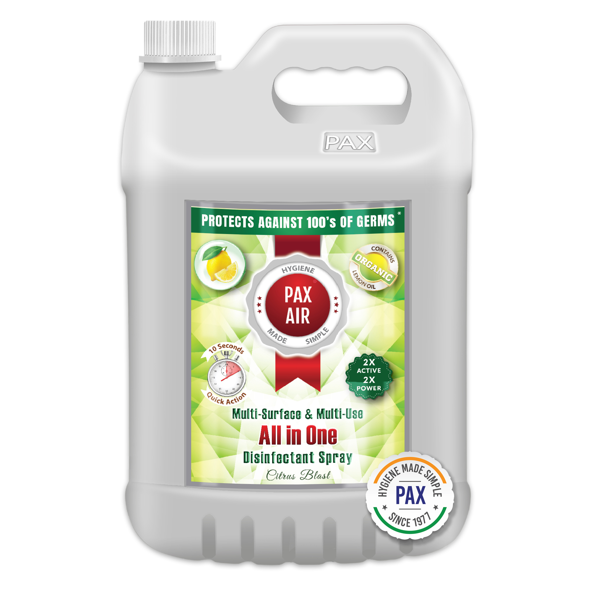 Alcohol Based Paxair All In One Multi-surface & Multi-use Disinfectant Spray