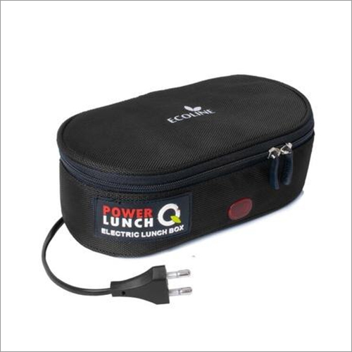 Black Power Lunch Q2 Electric Lunch Box - Stainless Steel, 220-240V Power Supply | Perfect for Office Use, Portable Design