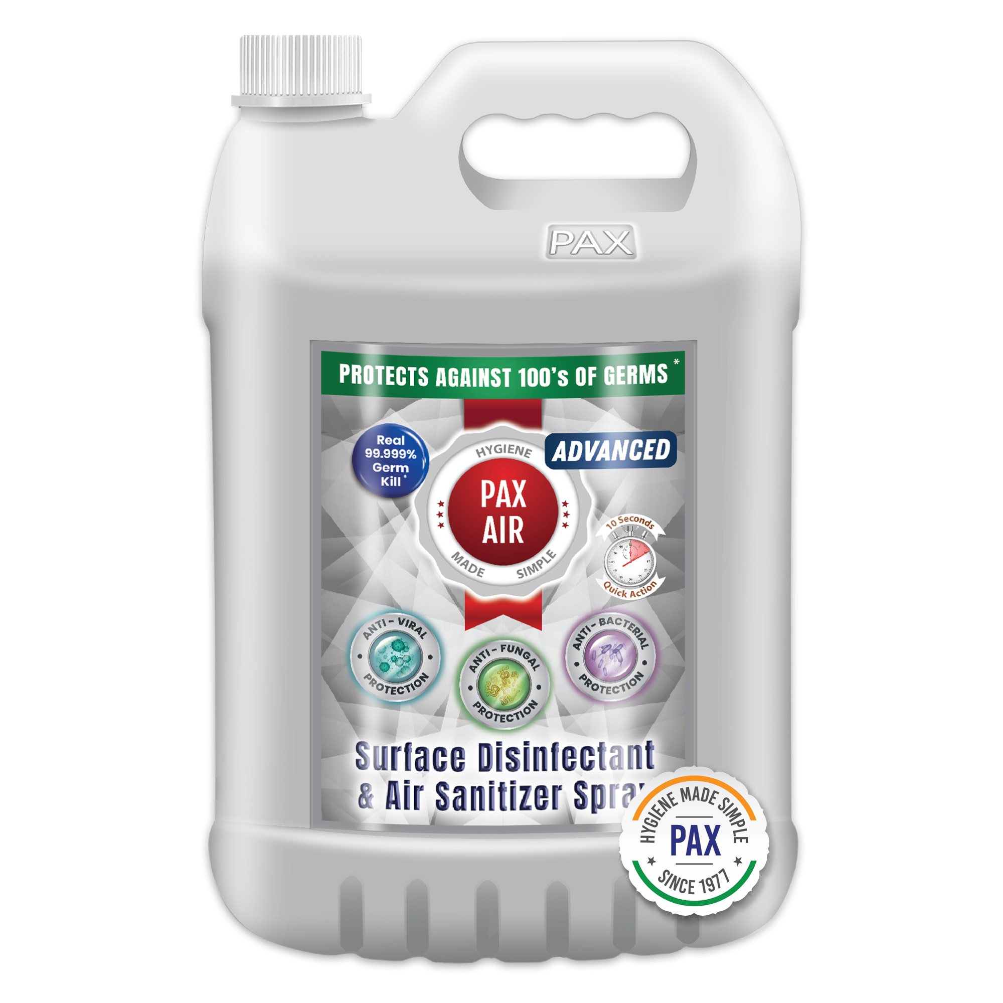 Paxair Advanced Surface Disinfectant & Air Sanitizer Spray