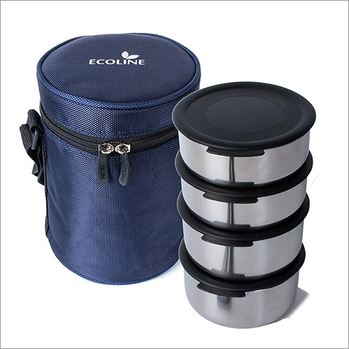 मेटल इकोलाइन लंच बॉक्स स्टेनलेस स्टील