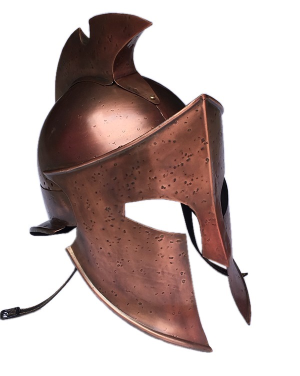 Metal King Leonidas Spartan Helmet ~ Collectible Replica Helmet