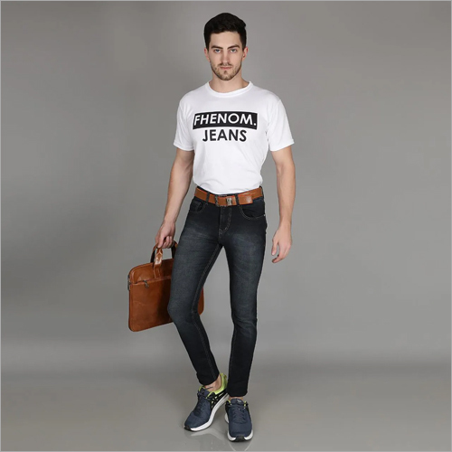 Washable Mens Comfort Fit Denim Jeans