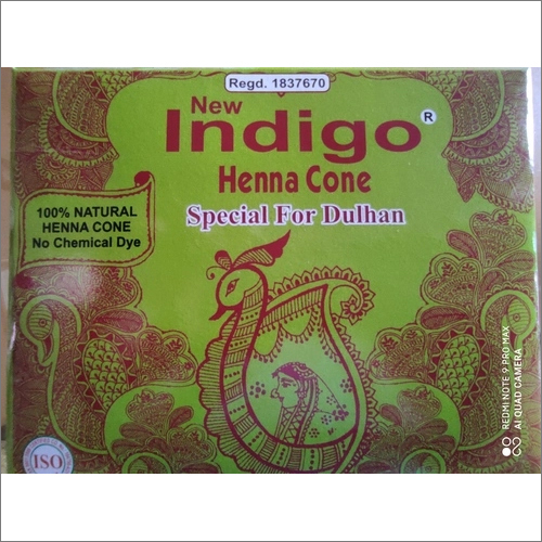 Indigo Henna Cone