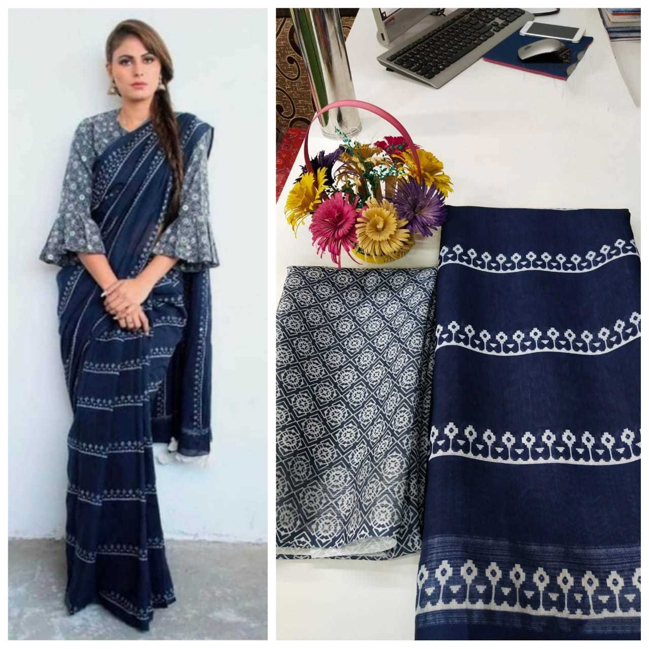 Multi Colour Ladies Floral Printed Saree