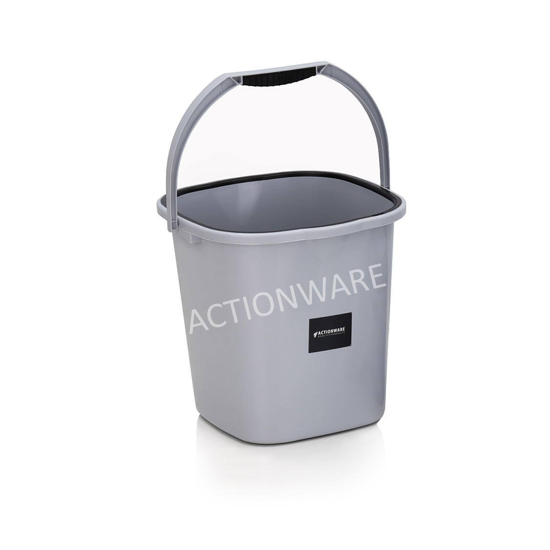 Nova Square Bucket 25l - Polypropylene, Single Cavity, Pale Pink, Aero Blue, Gray, Ivory | Unbreakable, Unique Square Shape, Special Grip Handle