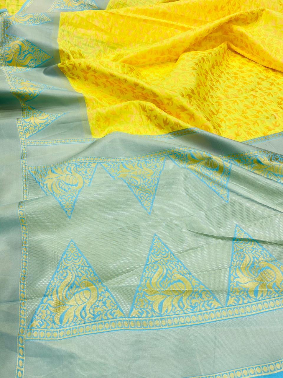 Multi Colour Ladies Soft Lichi Silk Clotha Saree