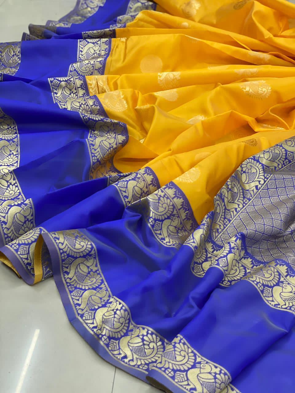 Multi Colour Pure Silk Saree