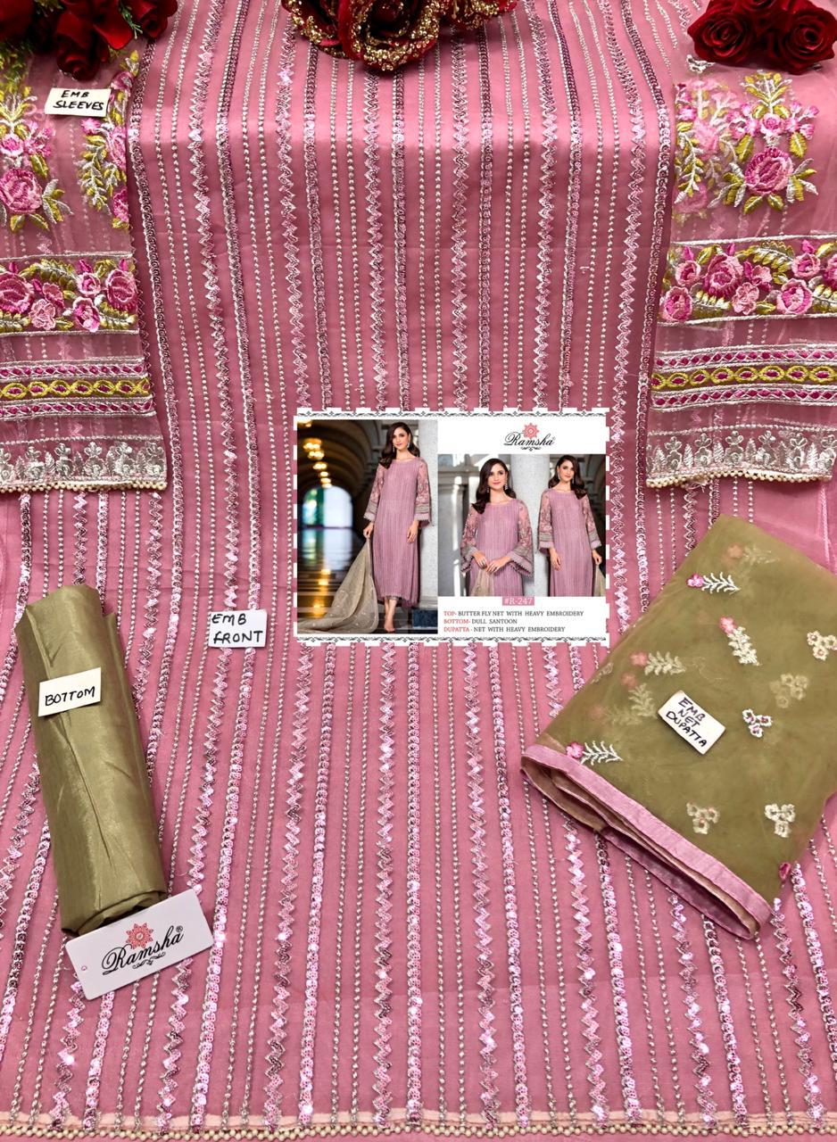 Dry Cleaning Preferable Net Multi Colour Pakistani Designer Salwar Kameez