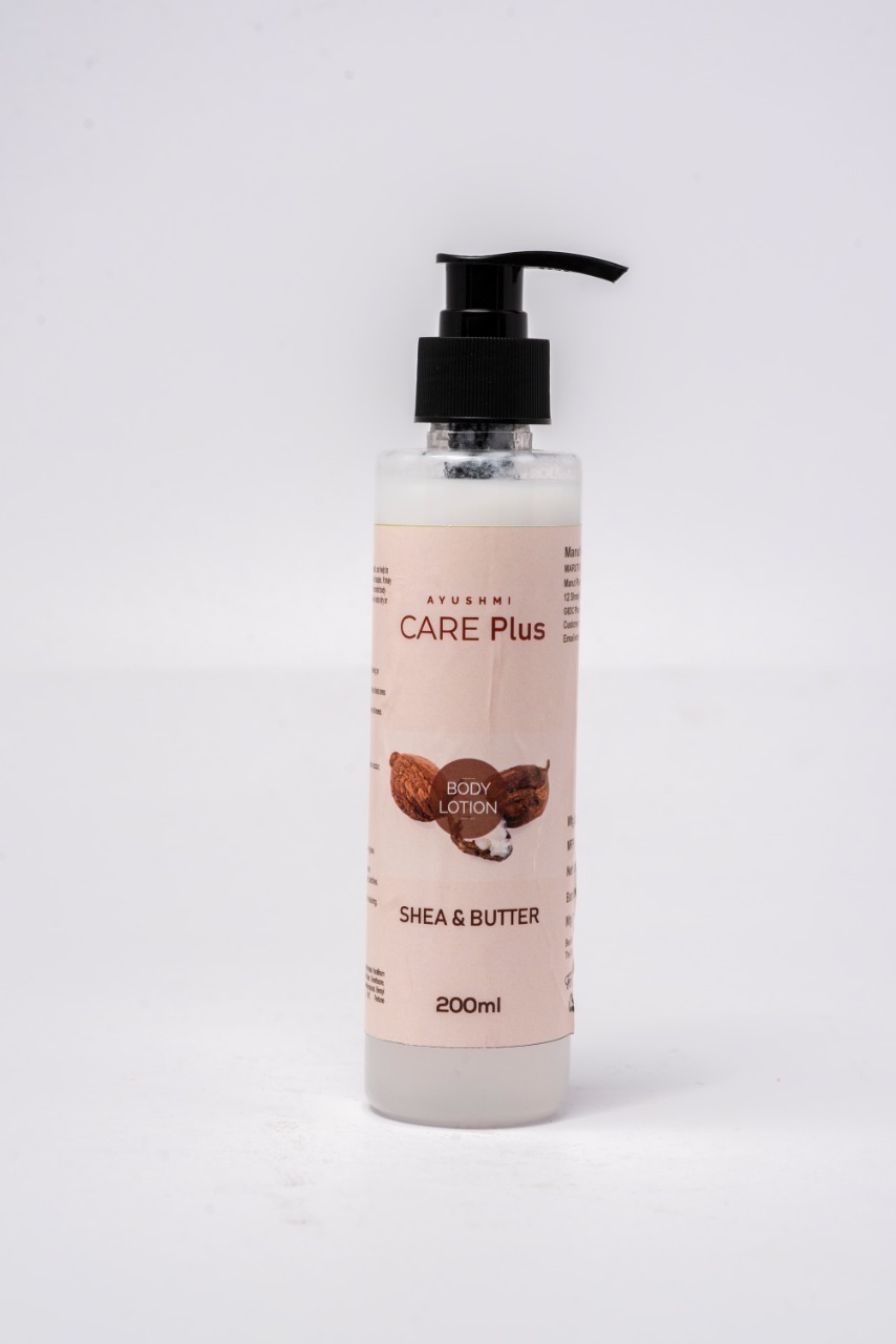 Shea Butter Body Lotion - Creamy White Lotion With Glitter Effect, Uv Blocking & Waterproof Features | Suitable For All Skin Types, Safe To Use
