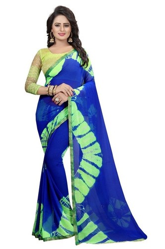 Shiffon Saree - 6.3 Mtr Length, Multi-Printed Design | Ideal for All Seasons