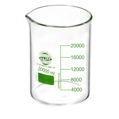 Beaker Low Form 2000 Ml With Spout Equipment Materials: Borosilicate 3.3