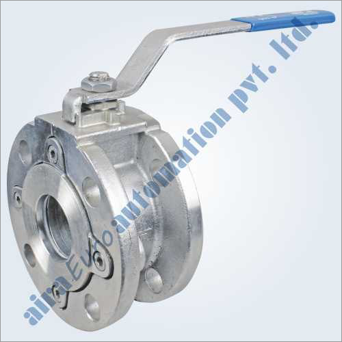 2 Way Wafer Type Ball Valve - ASTM A351 Gr. CF8/CF8M/CF3M, 1" to 4" Size | Hand Lever Operated, PTFE/PEEK Seat, Full Bore, Class VI Leakage
