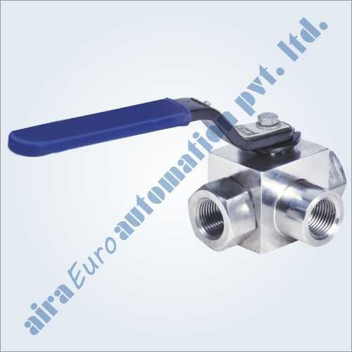 3 Way High Pressure Ball Valve Application: Air / Water / Oil / Gas & Chemical