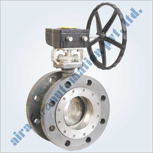 Casting Triple Eccentric Double Flange Butterfly Valve Metal & Soft Seated