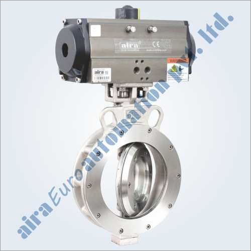 Casting Pneumatic Triple Eccentric Off Set Disc Wafer Type Butterfly Valve