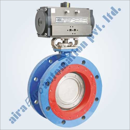 वायवीय ट्रिपल सनकी बंद सेट डिस्क डबल निकला हुआ किनारा तितली वाल्व