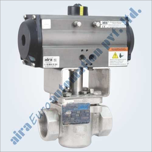 Pneumatic 2 Way Plug Valve Screwed Application: Air / Water / Oil / Gas & Chemical