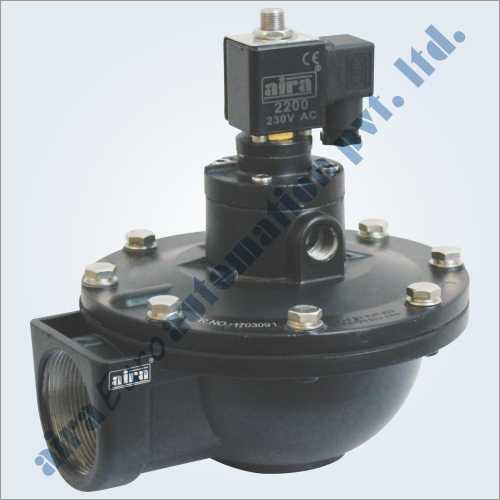 Casting 2-2 Way Angle Type Dust Collector Double Diaphragm Pulse Valve