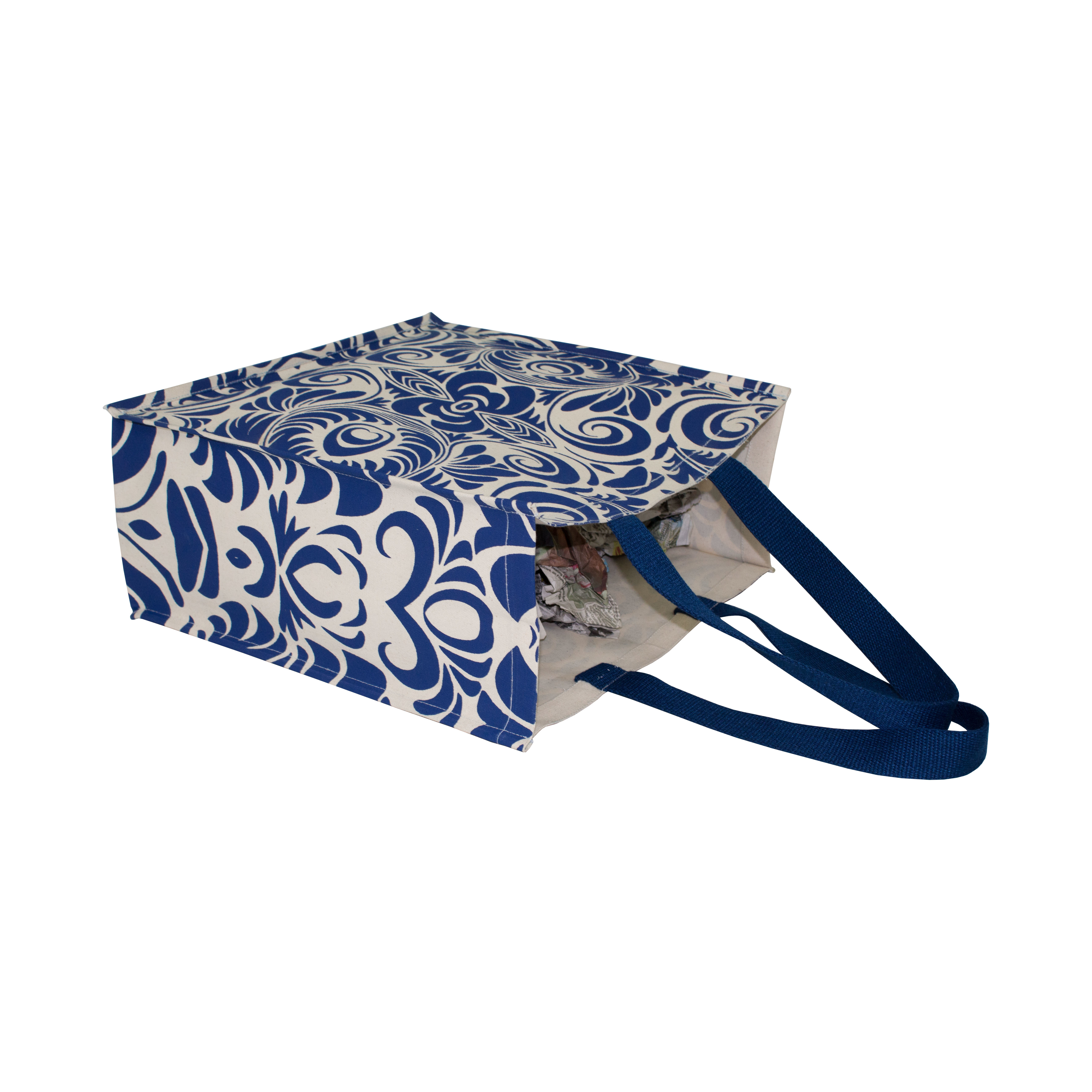 Customized 10 Oz Pp Laminated Tote Bag With Cotton Web Handle