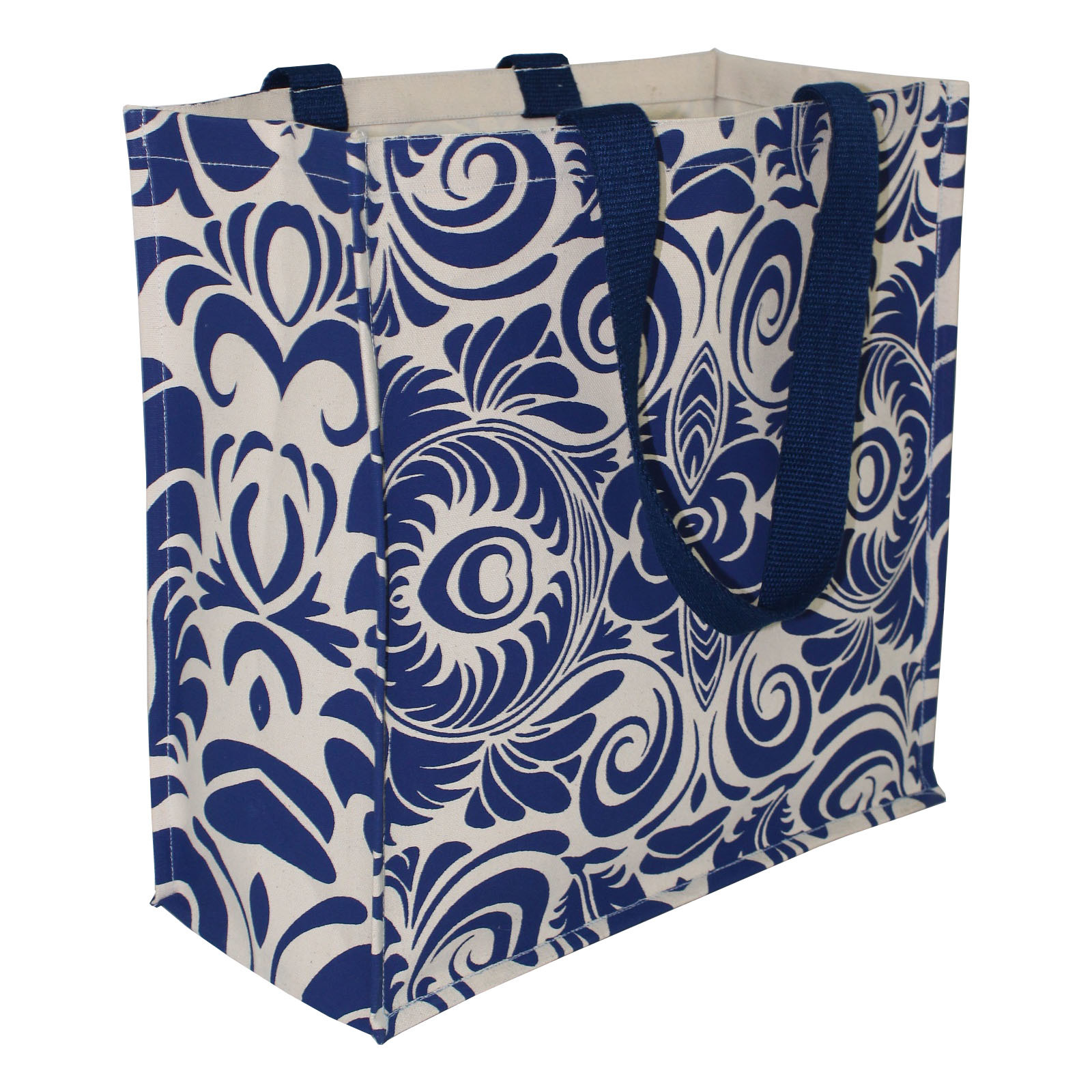 Customized 10 Oz Pp Laminated Tote Bag With Cotton Web Handle