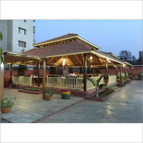 Outdoor Gazebo - Wood, 12 ft x 16 ft, Brown Gable Roof | 500 lbs, 1 Year Warranty, Assembly Required