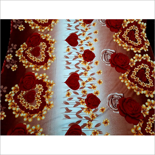 Printed Polyester Single Bed Sheet - 100% Polyester, Single Size, Multicolor Print | Elegant Look, Washable, Shrinkage Resistant Design