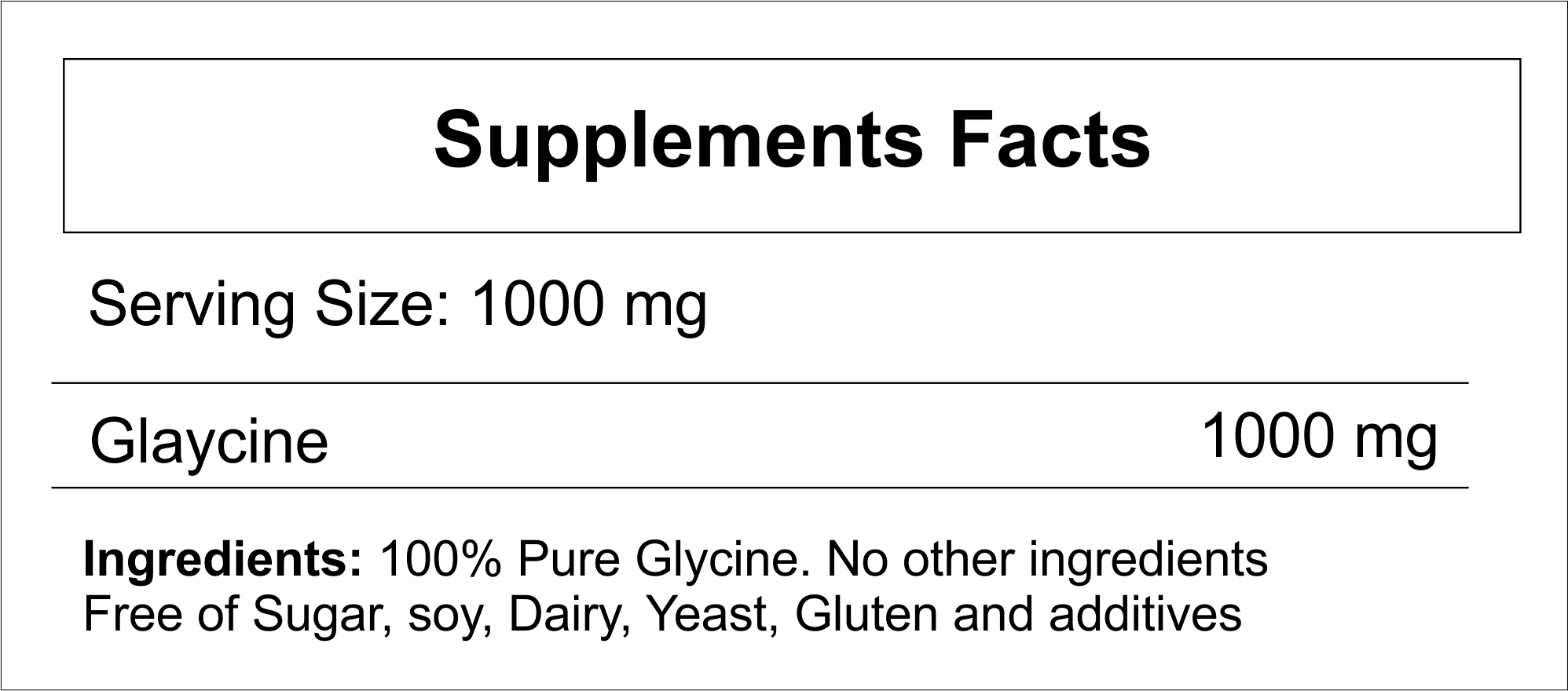 Glycine Powder - Organic Amino Acid Supplement, Supports Protein Synthesis And Energy Production - Aids Digestive Health And Nutrient Absorption