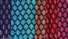 Red Rayon Printed Fabric In Every Colour