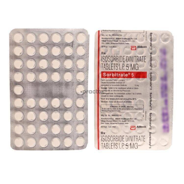 Isosorbide Dinitrate Tablets Purity: 99.9%