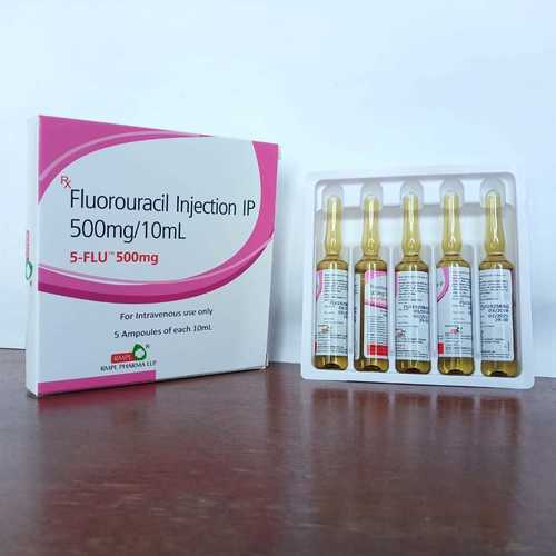 Fluorouracil Injection - 3-5 Ph Level, Shelf Life 1-2 Years | Effective Against Precancerous Skin Growths And Various Cancers