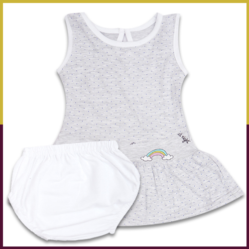 Sumix Dimble Baby Girl Frock Age Group: 0 - 18 Months