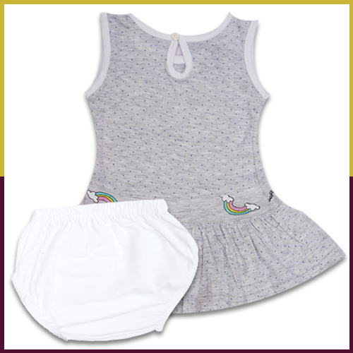 Sumix Dimble Baby Girl Frock Age Group: 0 - 18 Months