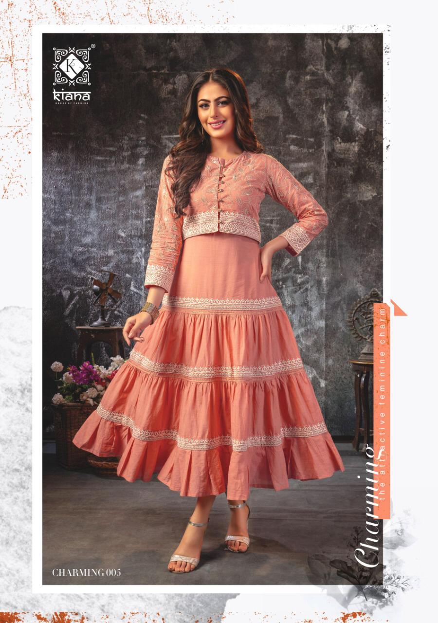 Georgette Charming Designer Georgette,chanderi Silk And Mal Cotton Kurtis