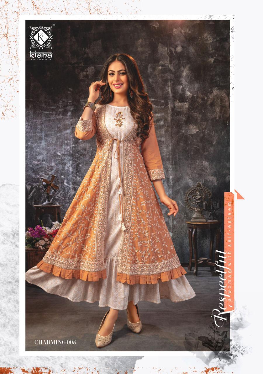 Georgette Charming Designer Georgette,chanderi Silk And Mal Cotton Kurtis